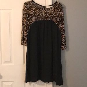 Little Black and gold dress